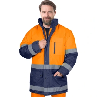 Reis JPG reflexní zimní bunda oranžová/modrá