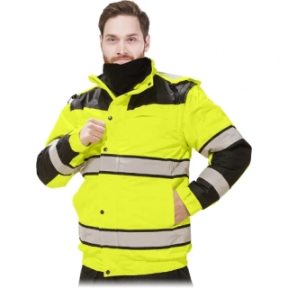 Reis MILLING YB 2v1 reflexní zateplená bunda žlutá