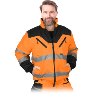 Leber&Hollman XVERT XV Winter reflexní bunda oranžová/černá