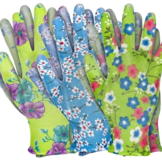 Jurav FLORI PU MIX zahradní rukavice barevné 8-9