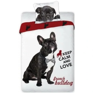 Faro Povlečení Pes Buldok 140x200, 70x90