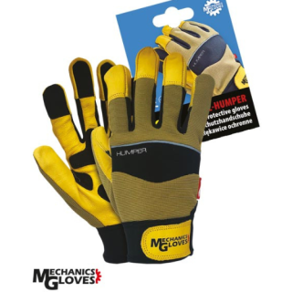 Reis RMC HUMPER rukavice žlutá/černá 10