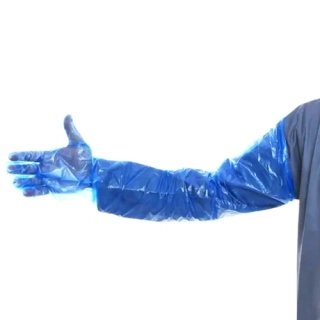 Kruuse KRU-RVET Veterinární rukavice modré 100 KS 90 cm