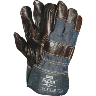 Reis RLCMN stavební rukavice Brown/Denim 10