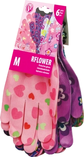 Reis RFLOWER rukavice 6 Pack multicolor S-M