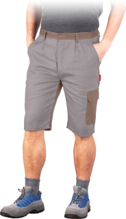 Reis BOMULL BEBR pánské kraťasy Beige/Brown S-3XL