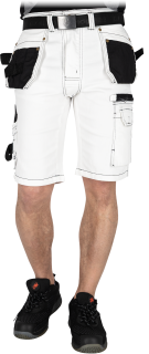 Reis JEANS 415 WB pánské elastické kraťasy White S-3XL