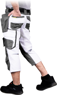 Leber&Hollman HARVER-R WS pánské dlouhé kraťasy White/Grey S-3XL