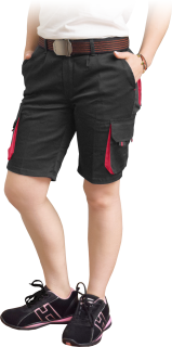 Reis FRAULAND BC dámské kraťasy Black/Red S-2XL