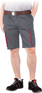 Reis LAND SC pánské kraťasy Grey/Red S-3XL