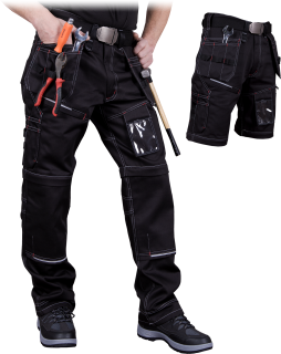 Leber&Hollman PEAKER BY multifunkční kalhoty 2V1 Black 48-62