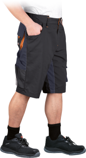 Leber&Hollman BEBR BGP kraťasy Black/Orange S-3XL