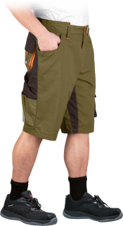 Leber&Hollman BEBR KHBRP kraťasy Khaki/Orange S-3XL