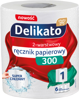 Delikato REC300 MAXI XL 2V papírové utěrky bílé 300 listů