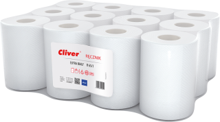 Lamix 5951 CLIVER 65 m 1V papírové ručníky bílé 12 ks