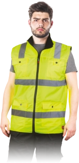 Reis HI-VIS zateplená reflexní vesta žlutá M-3XL