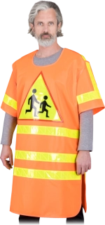 Lubmar KOS STOP výstražná vesta/plášť s nápisem STOP oranžová UNI