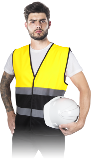 Reis KOS DOUBLE Pánská výstražná vesta 5 Pack Yellow/Black M-3XL