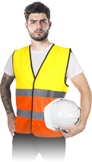 Reis KOS DOUBLE Pánská výstražná vesta 5 Pack Yellow/Orange M-3XL