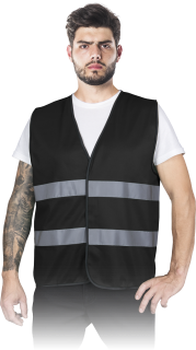 Reis KOS COLOR Pánská výstražná vesta 5 Pack Black M-3XL