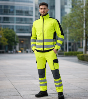 Madeva LOGIC HI-VIS Nepromokavý Set Bunda/Kalhoty Yellow/Black S-2XL