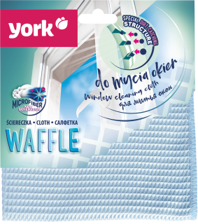 York Waffle Odolná Waflová mikrovláknová utěrka modrý 35x35 cm