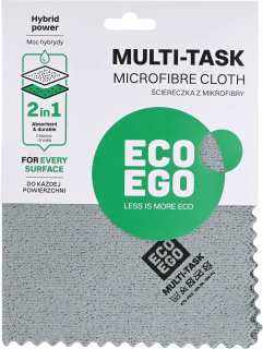 York Multi Task Multifunkční hadřík z mikrovlákna 2V1 šedý 35x35 cm