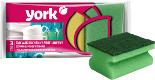 York Profil Kuchyňská houba na nádobí barevná 3 ks