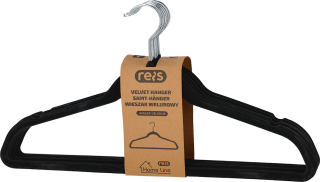 Reis VEL001 Šatní ramínko 44,5 cm 10 ks