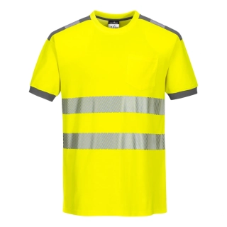 Portwest T181 PW3 HI-VIS výstražné tričko Yellow/Grey