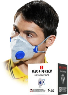 Reis MAS S FFP2CV Protiprachová polomaska s ventilem 10 ks