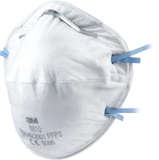 3M MAS 8810 FFP2 NR D Filtrační polomaska ​​s kopulí 20 ks