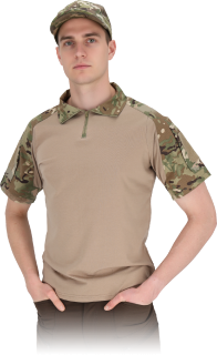 Tactical Guard CAMOSOL Polo Tričko Beige/Camo