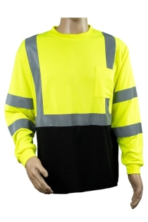 4WRK Proteus LB-TS16 Hi-VIS mikina Yellow/Black