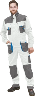 Leber&Hollman FORMEN WSN pracovní kombinéza White/Grey 46-62