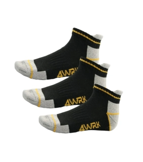 4WRK pracovní ponožky 3 pack black/grey 41-45