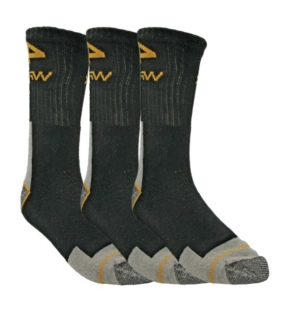4WRK High pracovní ponožky 3 pack black/grey 41-45