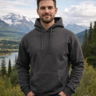 Lionyx LION 1AB28 mikina s kapucí Black