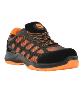 Sako 06-004 S1P obuv černá/oranžová 39-44