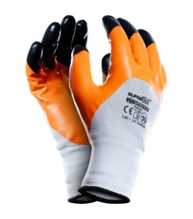 Worklink NITRO FIX pracovní rukavice White/Orange 9-11