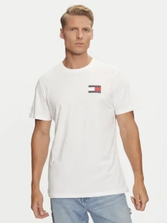 Tommy Jeans DM0DM20740 BIYBR Pánské tričko bílé