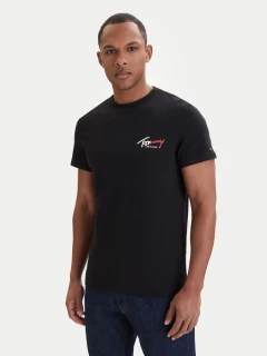 Tommy Jeans DM0DM22538 NEBDS Pánské tričko černé