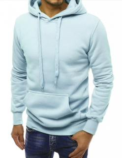 Pánská mikina s kapucí světle modrá Dstreet BX5107 XL