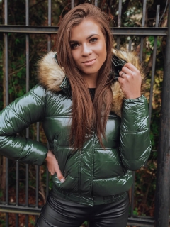 Dámská bunda FELLISA zelená Dstreet TY2459 L/40